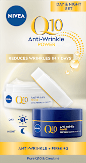 Q10 Power Anti-Wrinkle + Firming duopack dnevna i noćna krema NIVEA