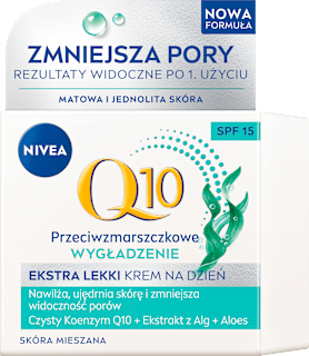 Krem na dzień Q10 SPF 15 Przeciwzmarszczkowe Wygładzenie  NIVEA