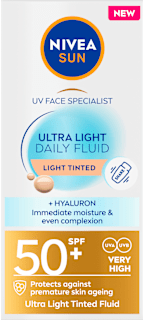 Слънцезащитен флуид за лице Ultra Light, SPF 50+ NIVEA SUN