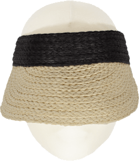 Visor Strohhut schwarz PURSET