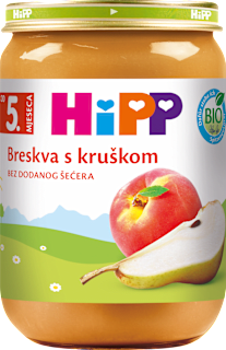 Voćna kašica od breskve i kruške, od 5. meseca HiPP