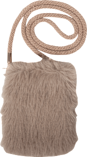 Handytasche braun plüsch PURSET