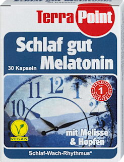 Schlaf gut Melatonin Kapseln TerraPoint
