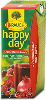 Piros multivitamin gyümölcslé, 100%  RAUCH happy day