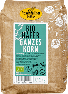 Getreide Hafer Bio ganzes Korn Rosenfellner Mühle