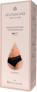 Periodenunterwäsche Slip Classic schwarz Gr. S SELENACARE