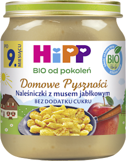 Naleśniczki z musem jabłkowym BIO, po 9. miesiącu HiPP