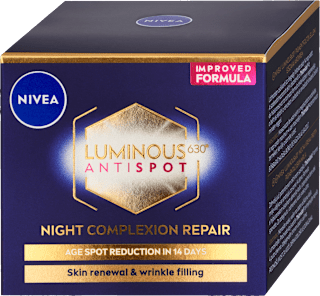 Nočný pleťový krém proti pigmentovým škvrnám Cellular Luminous Antispot 630° NIVEA