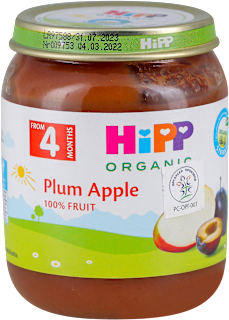 ORGANIC voćna kašica - jabuka i šljiva, od 4. meseca HiPP