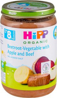 ORGANIC kašica za bebe - krompir, jabuka i cvekla sa govedinom, od 8. meseca HiPP