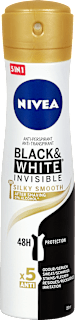 Black & White Invisible Silky Smooth - dezodorans u spreju  NIVEA