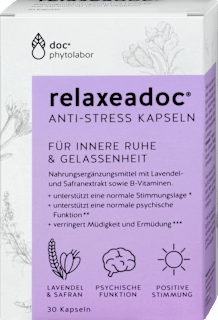 Anti-Stress-Kapseln Lavendel-Safran relaxeadoc