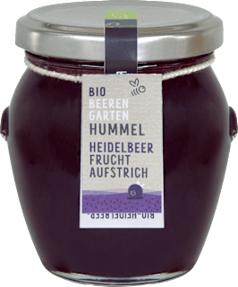 Fruchtaufstrich Heidelbeer BIO BEEREN GARTEN HUMMEL