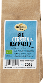Trockenmischung Bio Gerstenbackmalz Rosenfellner Mühle
