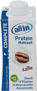 Trinkmahlzeit Protein Complete Kaffee all in