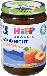 Bio kašica z zdrobom, jabolkom in breskvijo, od 4. meseca dalje HiPP