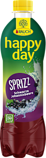 Erfrischungsgetränk Schwarze Johannisbeere Sprizz RAUCH happy day