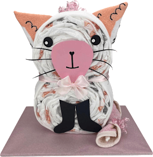 Windeltorte Katze rosa Brandnation