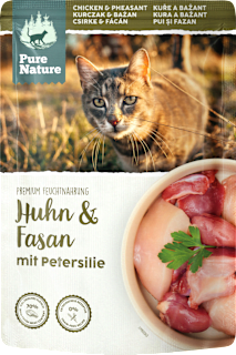 Nassfutter Katze mit Huhn, Fasan & Petersilie Pure Nature
