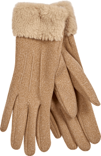 Handschuhe Camel Wolloptik (1 Paar) PURSET
