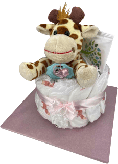 Windeltorte Giraffe rosa Brandnation
