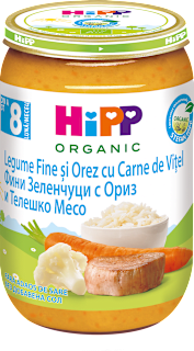 Meniu cu vițel și legume 8+ ECO HiPP