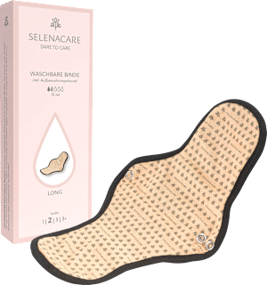 Waschbare Binde nude, Gr. 2 Long SELENACARE
