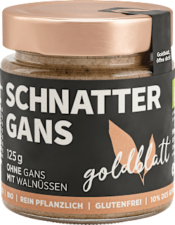 Brotaufstrich Schnattergans goldblatt