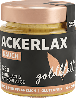 Brotaufstrich Acherlax Rauch goldblatt