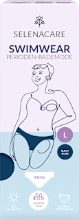 Periodenunterwäsche Swimwear Bikinihose Blue Gr. L SELENACARE