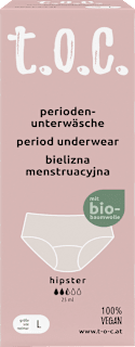 Periodenunterwäsche Hipster schwarz Gr. L t.o.c.