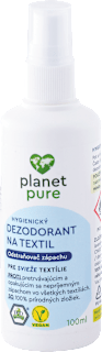 Hygienický dezodorant na textil - odstraňovač zápachu  planet pure