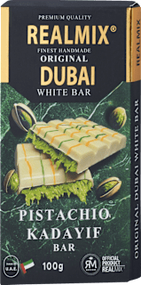 Biela čokoláda Original Dubai Pistachio Kadayif REALMIX