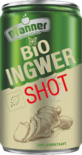BIO INGWER GINGER SHOT organski napitak od soka jabuke, đumbira i soka limuna Pfanner