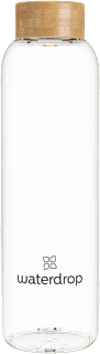 Trinkflasche aus Glas Transparent waterdrop