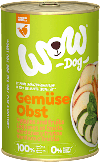 Nassfutter Hund 100% Gemüse & Obst WOW