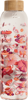 Trinkflasche aus Glas Rot waterdrop
