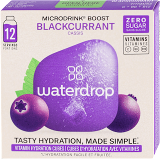 MICORDRINK BLACKCURRANT crna ribizla, zova, asai - osvežavajući bezalkoholni napitak  waterdrop
