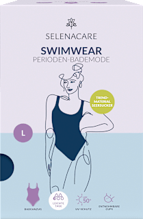 Periodenunterwäsche Badeanzug Sailor Blue, Gr. L SELENACARE