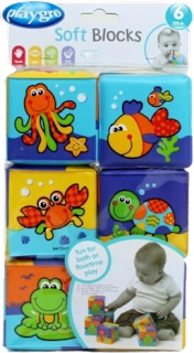 Mekane kocke, 6+ mj. Playgro