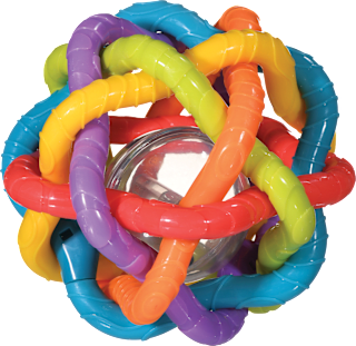 Šarena zveckalica s lopticom Playgro