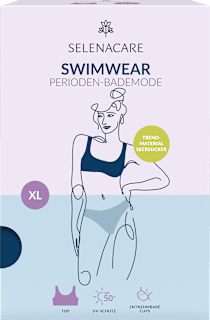 Periodenunterwäsche Bikini-Top Sailor Blue, Gr. XL SELENACARE