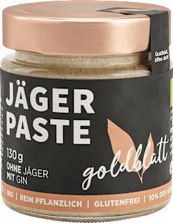 Brotaufstrich Jägerpaste goldblatt
