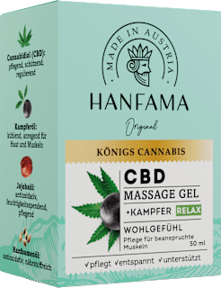 Königs Cannabis CBD Massage-Gel Relax Hanfama