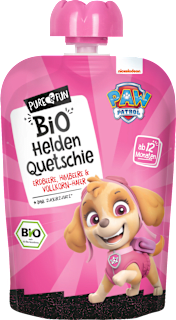 Piure de zmeură, banane și căpșuni 12+ ECO PURE & FUN