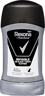 Deo stift Motionsense Invisible Black & White Rexona men
