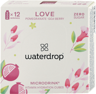 Šumivé kocky Microdrink Love granátové jablko a goji  waterdrop