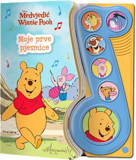 Medvjedić Winnie Pooh glazbena slikovnica Moje prve pjesmice EGMONT