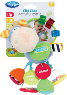 Clip Clop zvečka za bebe, 3+ mj. Playgro