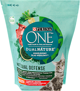 Teljes értékű állateledel DualNature Spirulina, marhával, ivartalanított macskáknak PURINA ONE